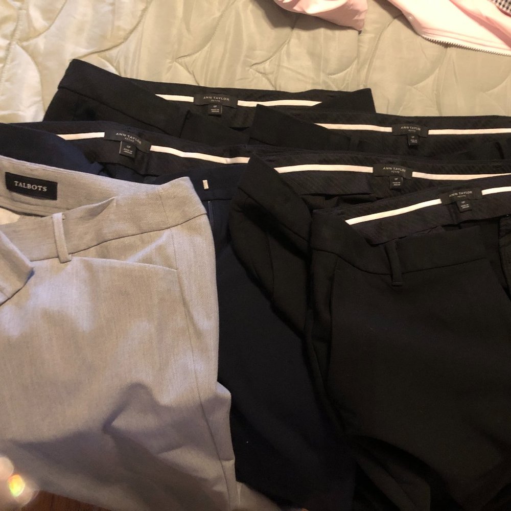 Lot of 6 pants 12P Ann Taylor and Talbots